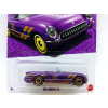 '55 Chevrolet Corvette purple chrome - Hot Wheels Long Card